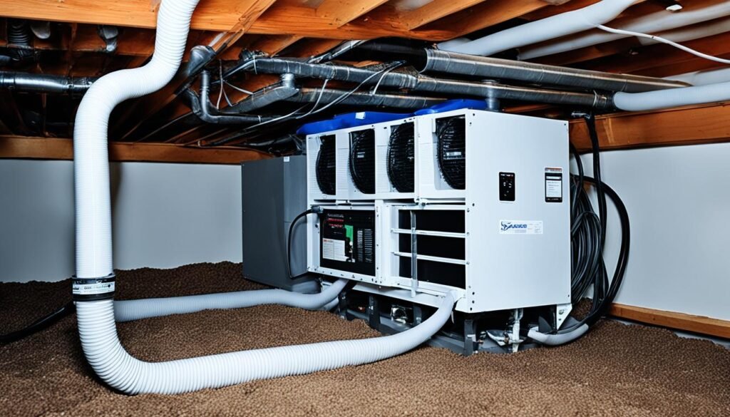 Dehumidifier installation