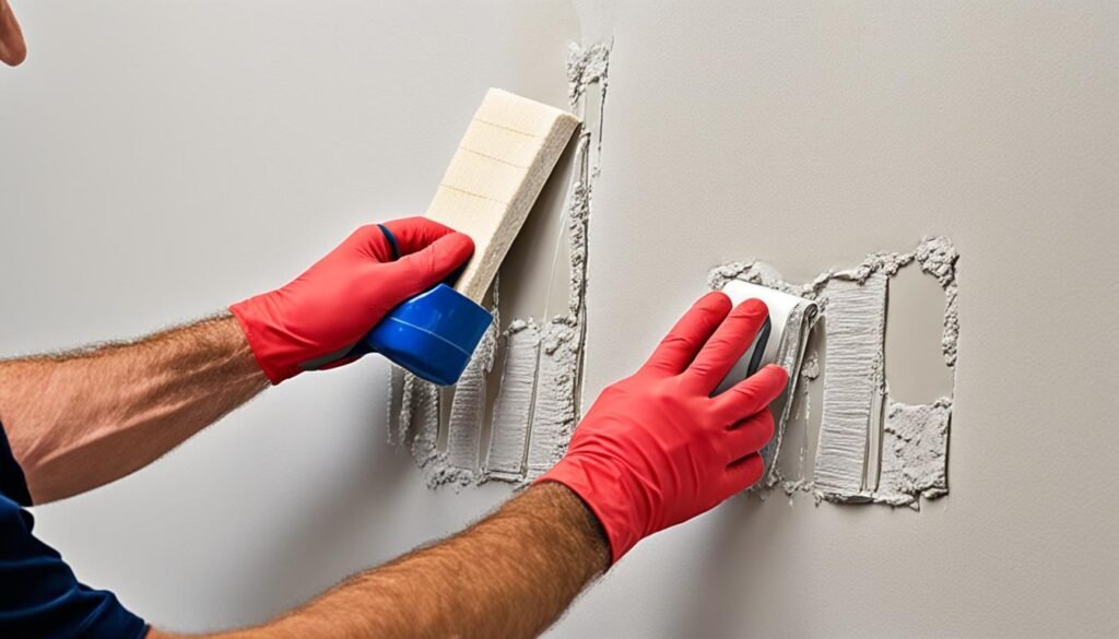 Drywall water damage repair