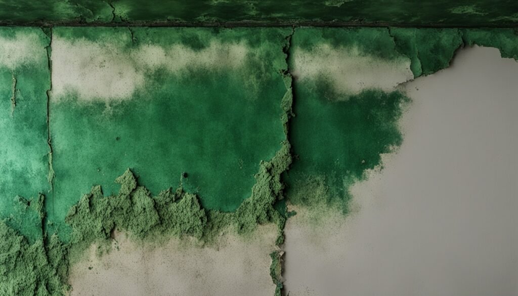 mold-infested drywall