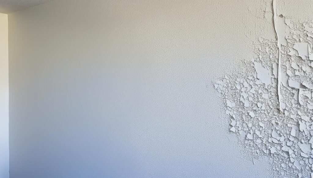 water damage on drywall