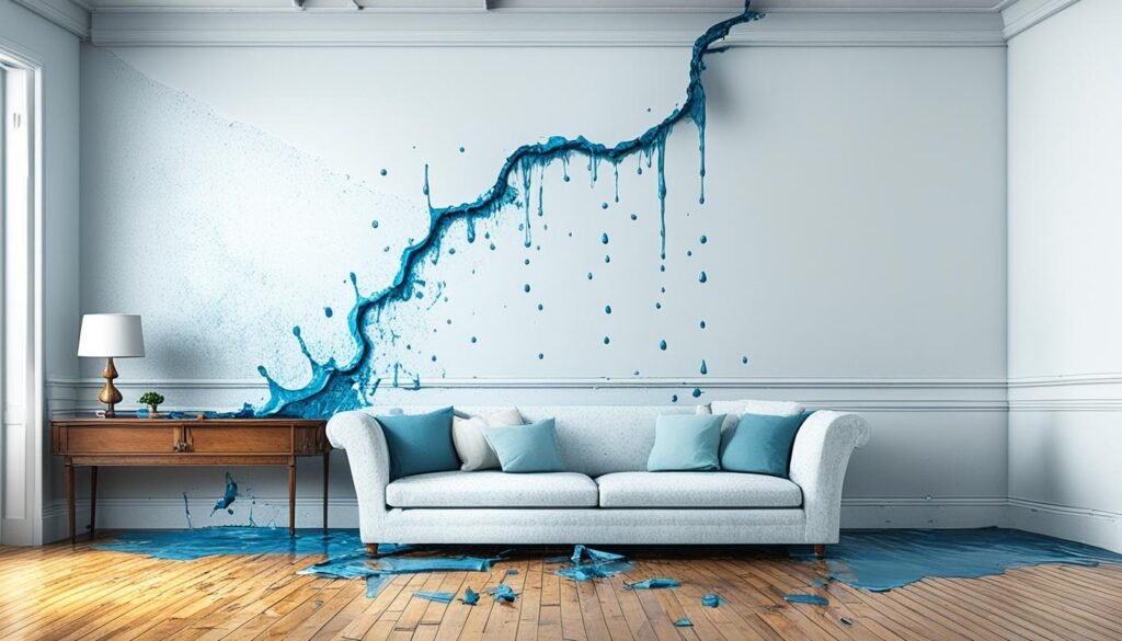 water damage spread