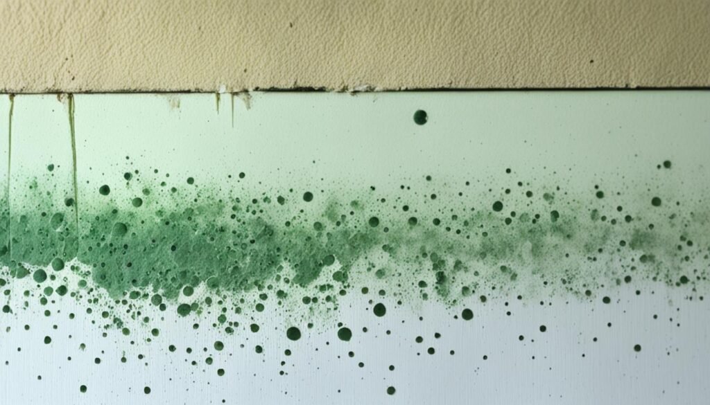 water leak mold