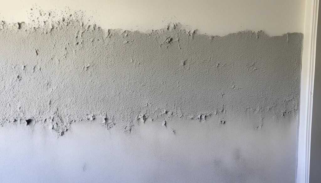 Mold growth on drywall