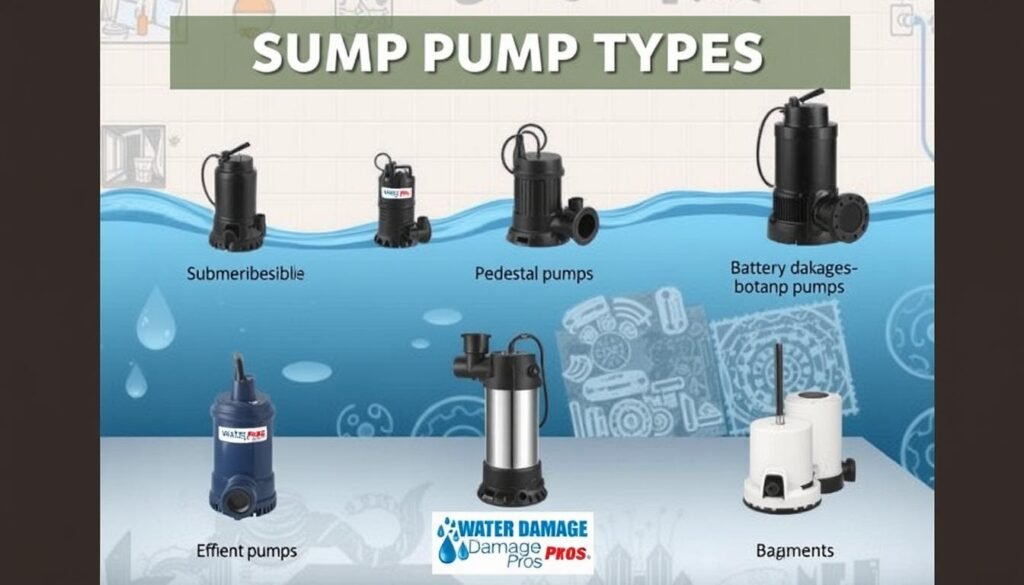 Sump pump types