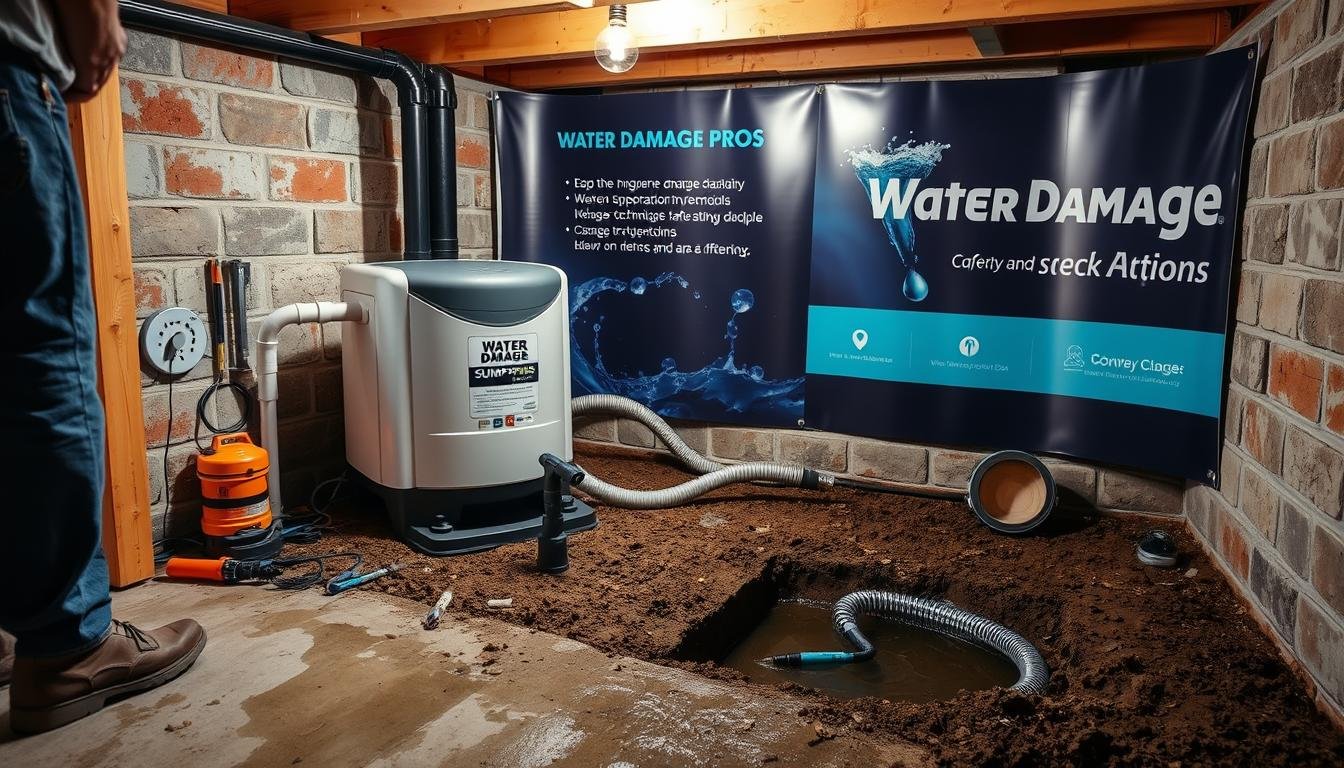 install sump pump water prevention