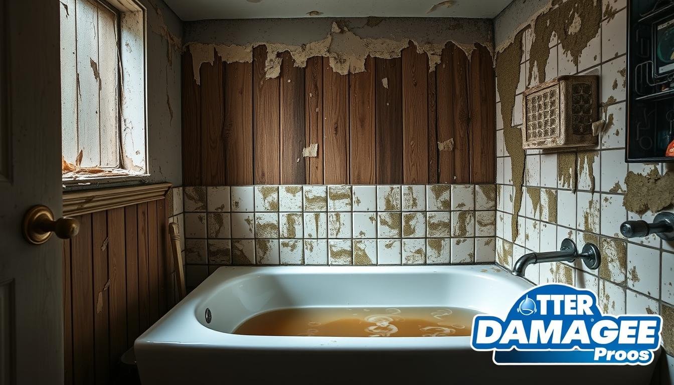bathroom water damage