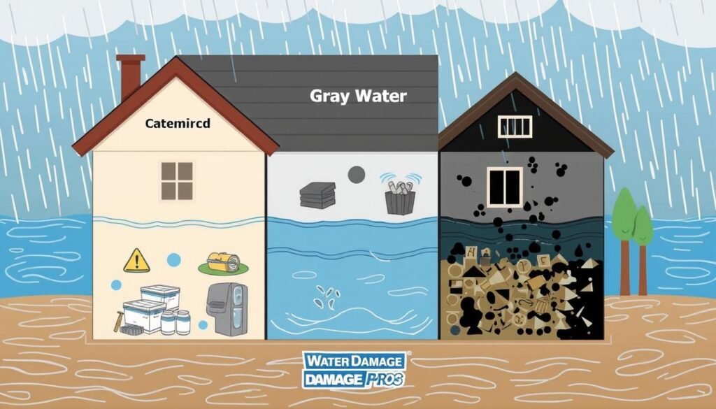 water damage categories
