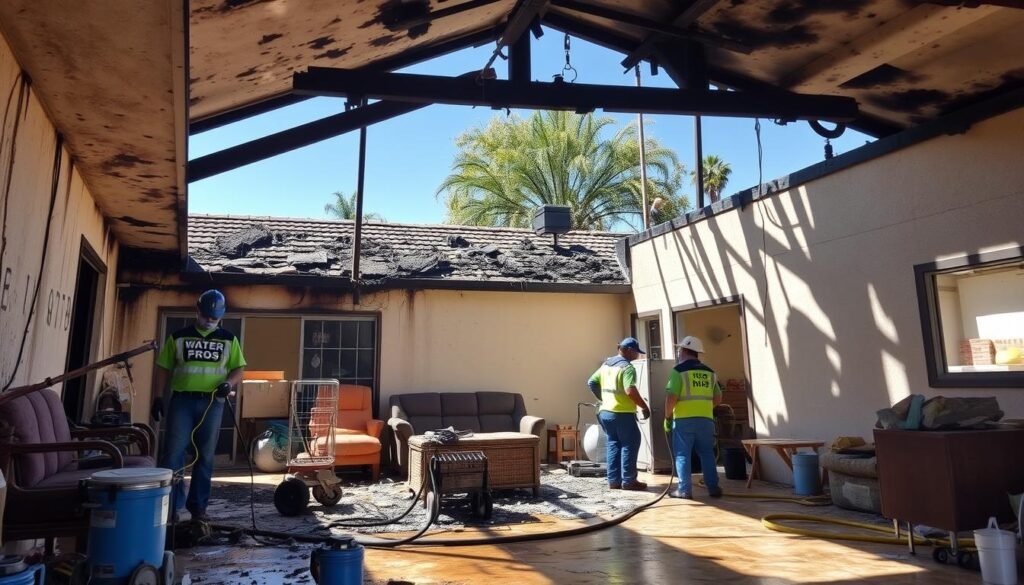 Fire damage restoration Redlands