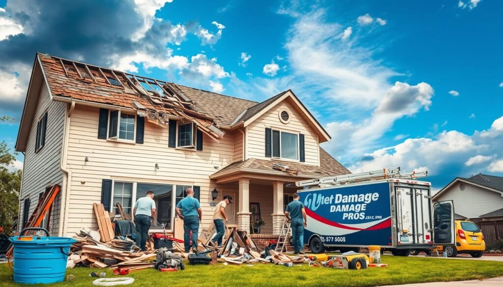 Storm damage repair