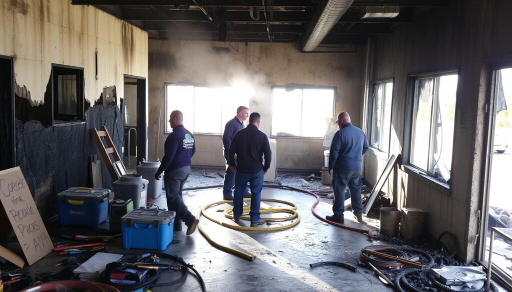 commercial fire damage restoration Eastvale