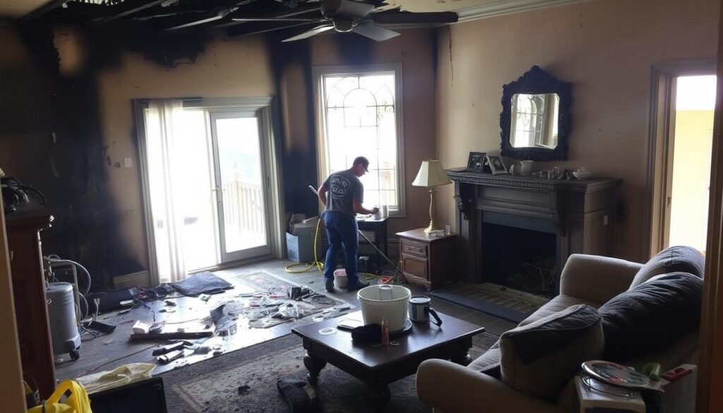 fire and smoke damage repair Chino Hills