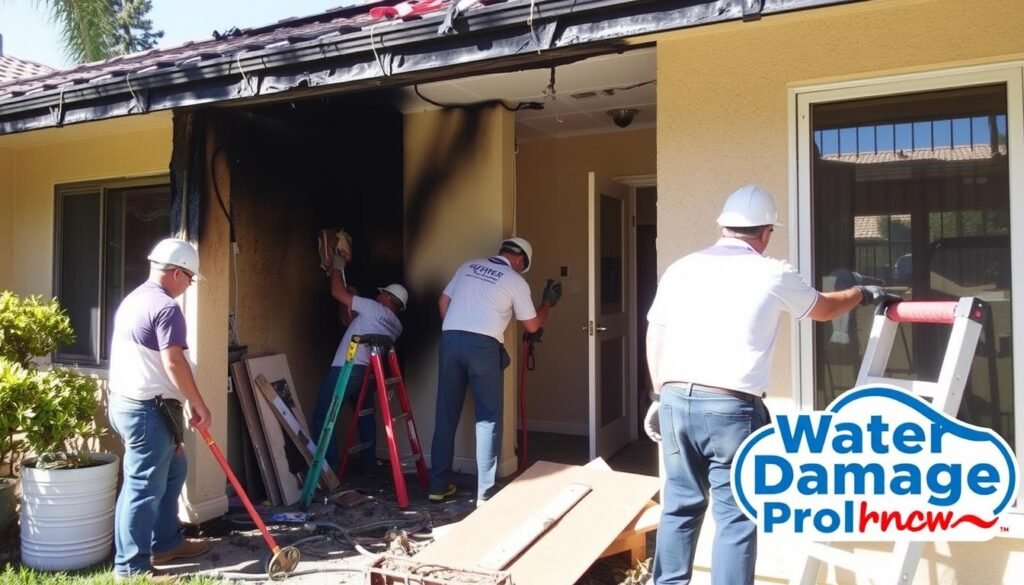 fire damage repair contractors Chino