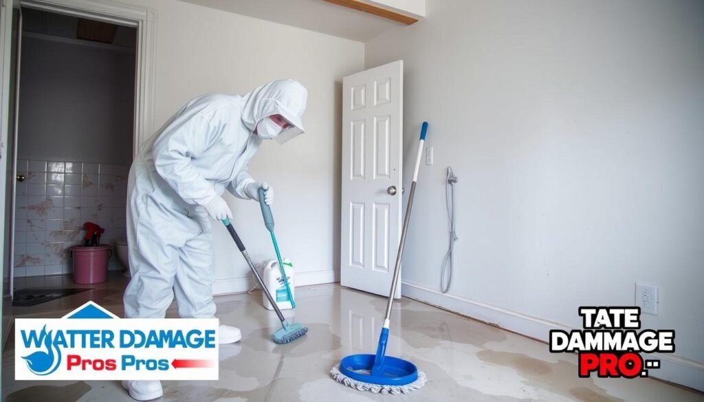 Disinfecting after sewage backup