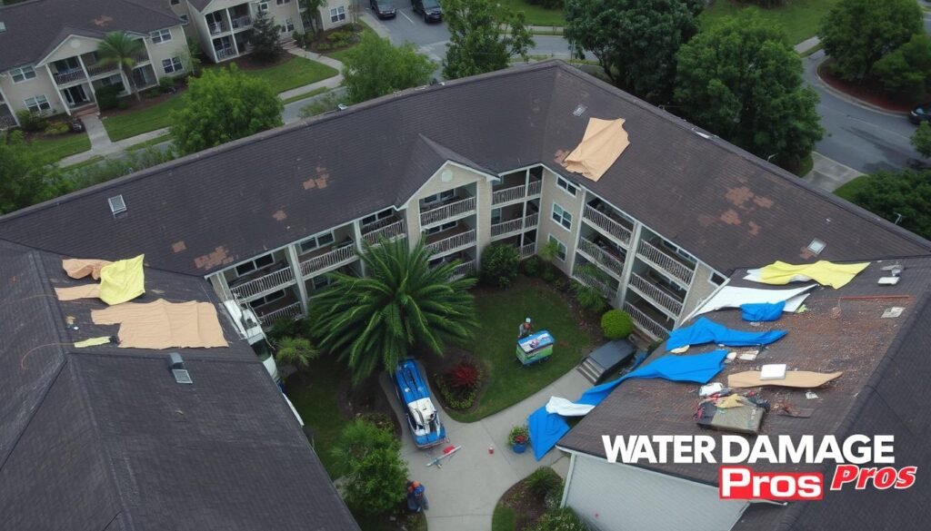 Storm damage mitigation services for HOAs