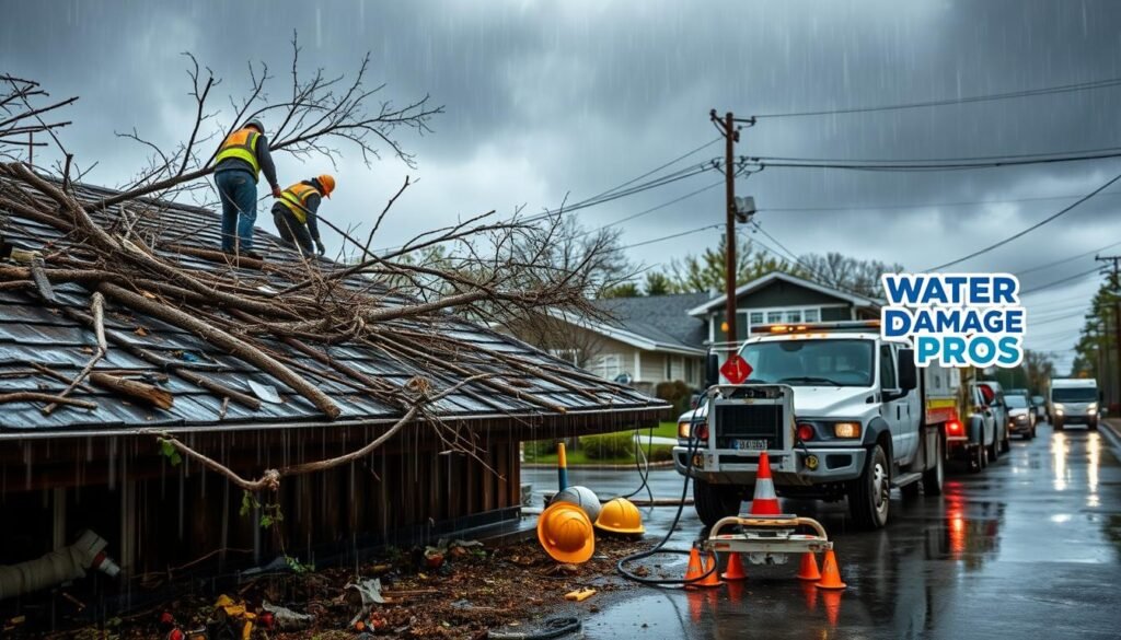 Storm damage repair