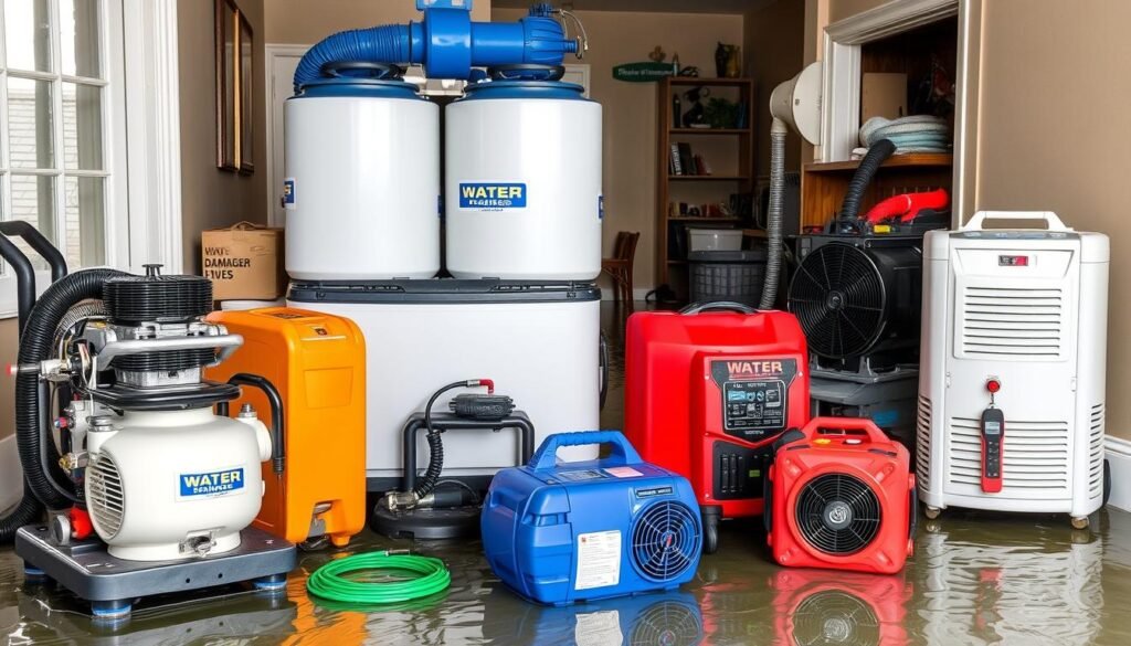 Water damage restoration equipment