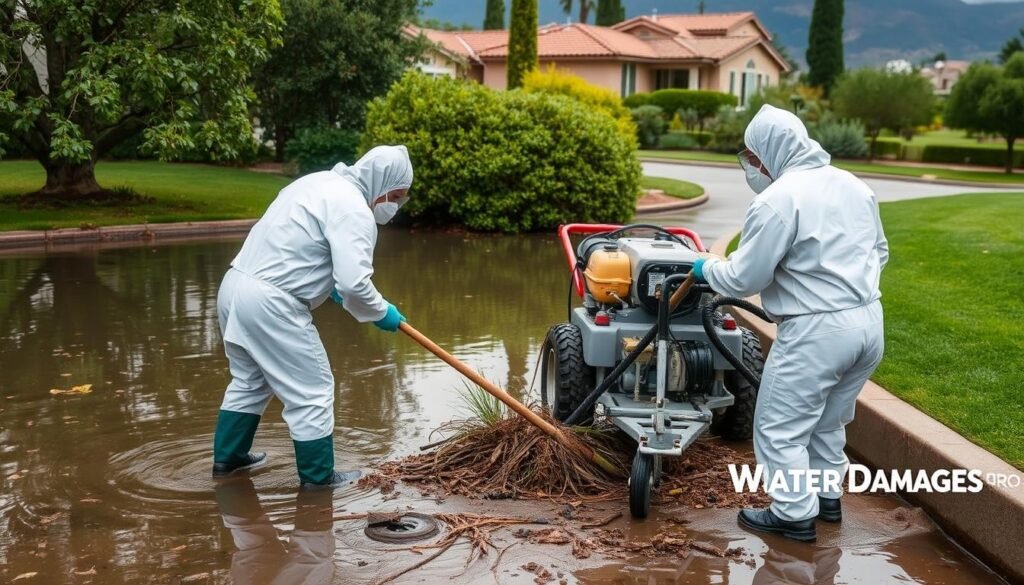 sewage backup cleanup Canyon Lake