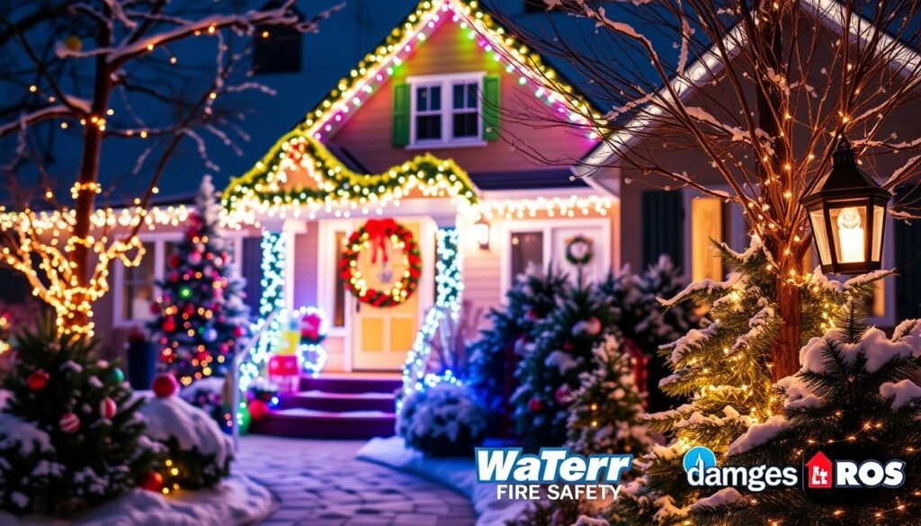 LED lights for safe holiday decorations