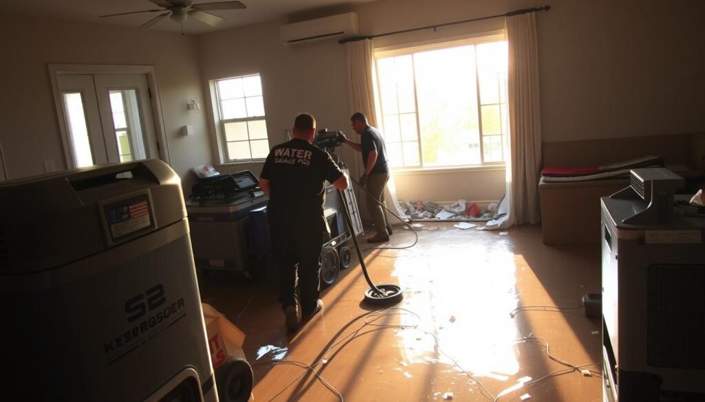 water damage cleanup Beaumont