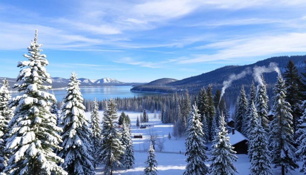 Big Bear winter landscape