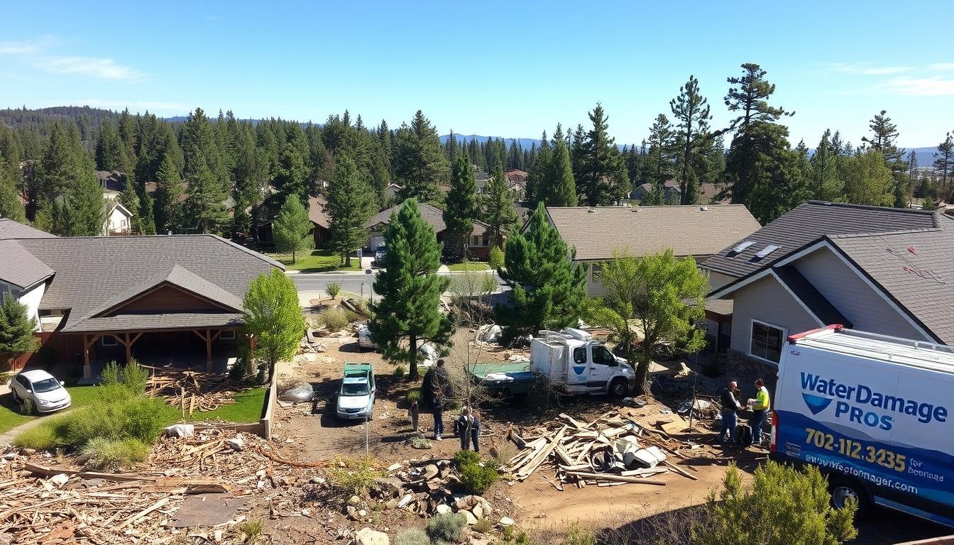 Flood Damage Affects Homes in Big Bear Lake CA