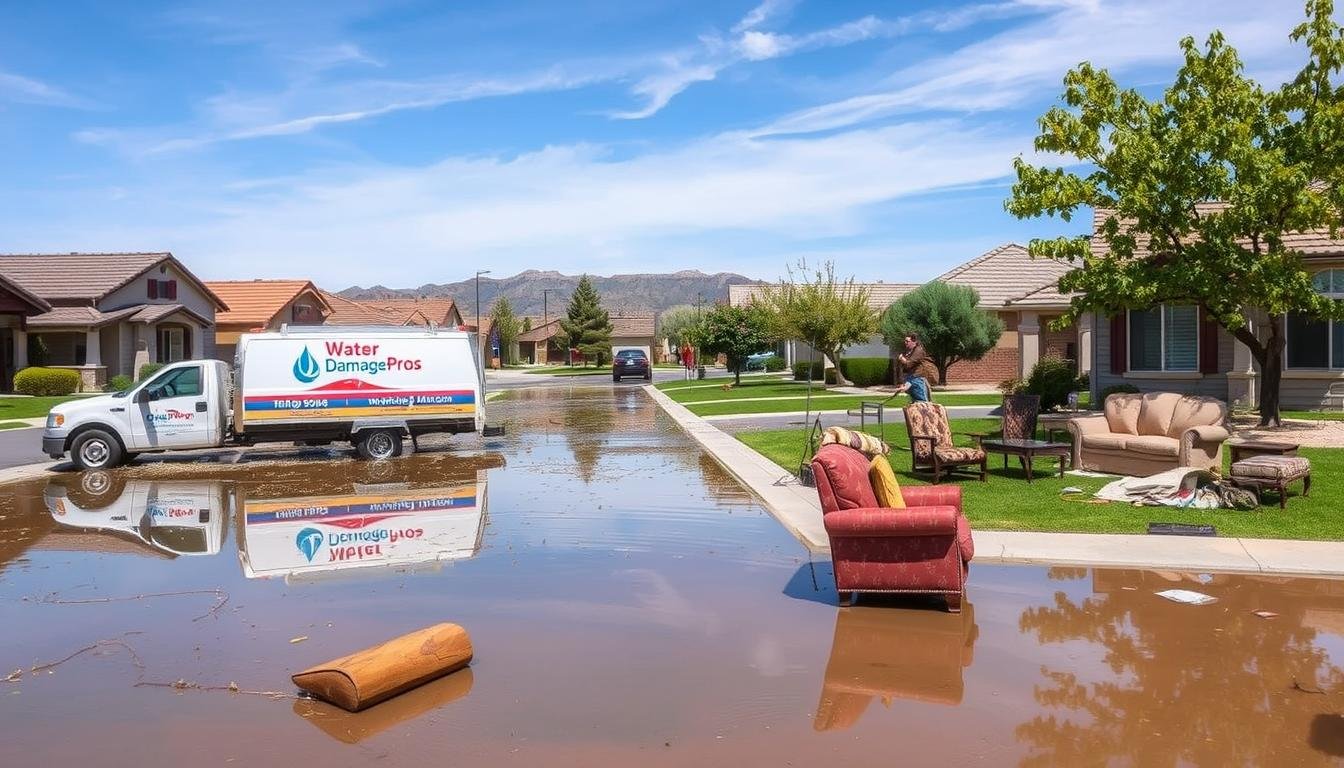 Flood Damage in Upland