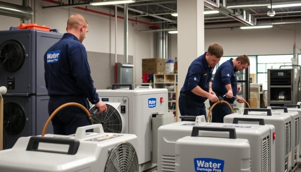 Trained technicians using advanced equipment