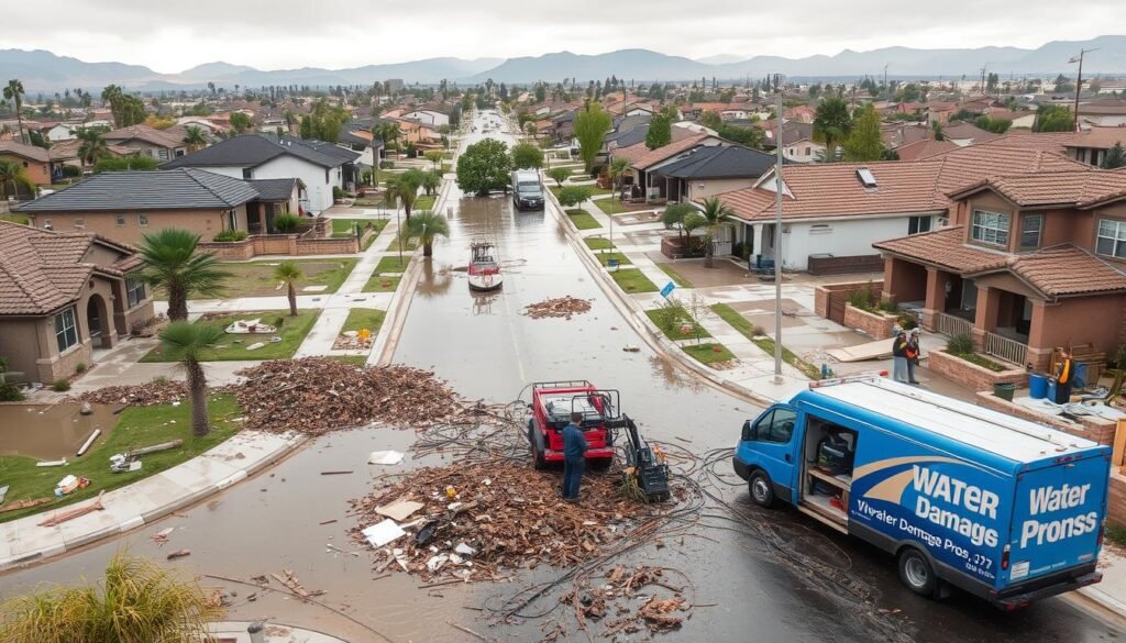 flood damage Upland