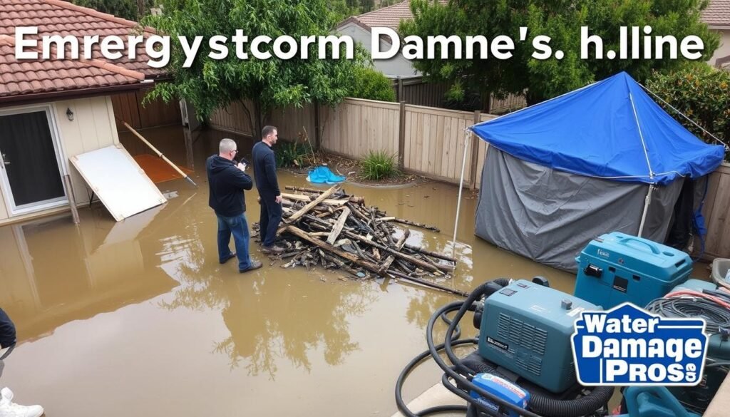 Emergency storm damage services Corona