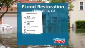 Flood Restoration Checklist Chino Hills CA
