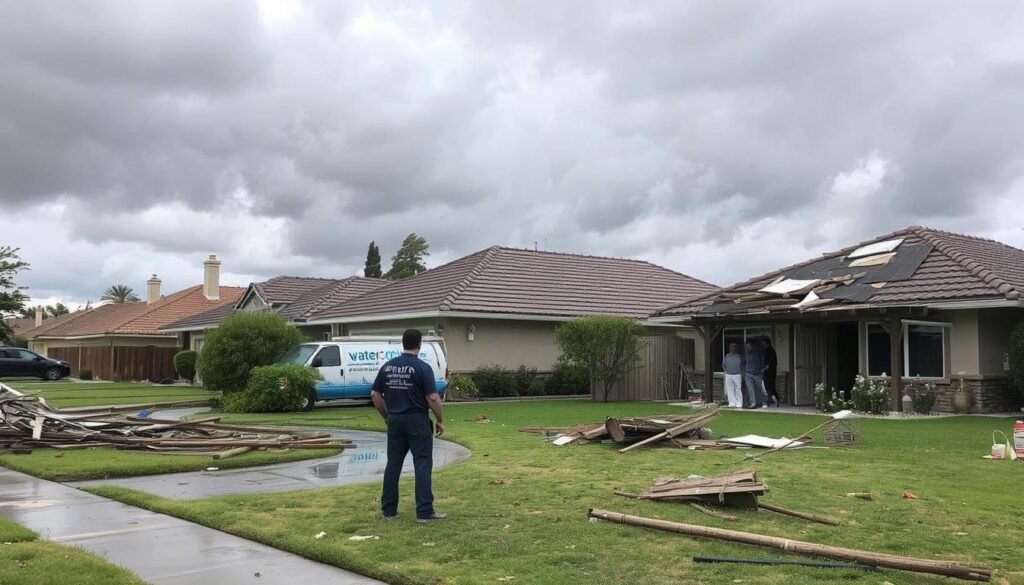 Storm damage assessment Corona