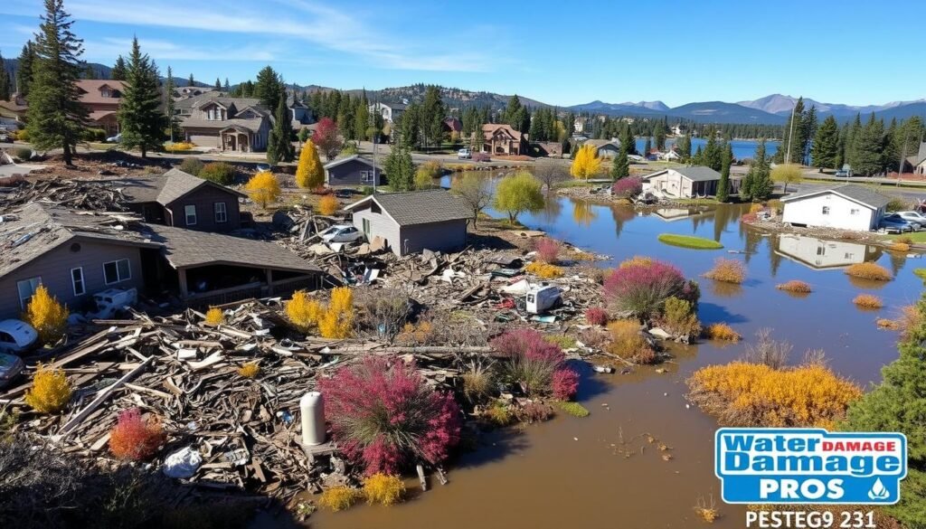flood damage Big Bear Lake